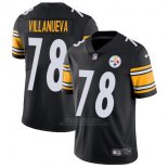 Camiseta NFL Limited Hombre Pittsburgh Steelers 78 Villanueva Negro