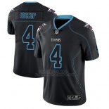 Camiseta NFL Limited Hombre Tennessee Titans Ryan Succop Negro Color Rush 2018 Lights Out