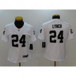 Camiseta NFL Limited Mujer New Orleans Saints 24 Lynch Blanco