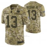 Camiseta NFL Limited New York Giants 13 Odell Beckham Jr. 2018 Salute To Service Camuflaje