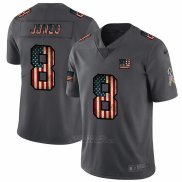 Camiseta NFL Limited New York Giants Jones Retro Flag Negro