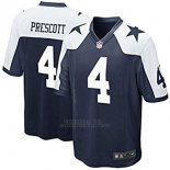 Camiseta NFL Limited Nino Dallas Cowboys 4 Prescott Negro Blanco