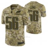 Camiseta NFL Limited Philadelphia Eagles 56 Chris Long 2018 Salute To Service Camuflaje