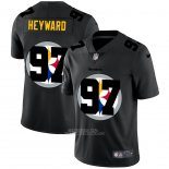 Camiseta NFL Limited Pittsburgh Steelers Heyward Logo Dual Overlap Negro