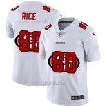 Camiseta NFL Limited San Francisco 49ers Rice Logo Dual Overlap Blanco