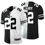 Camiseta NFL Limited Tennessee Titans Henry Black White Split