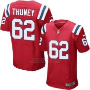Camiseta New England Patriots Thuney Rojo Nike Elite NFL Hombre