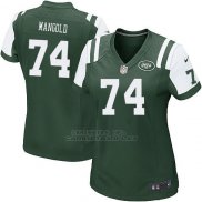 Camiseta New York Jets Mangold Verde Nike Game NFL Mujer