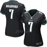 Camiseta Philadelphia Eagles Bradford Negro Nike Game NFL Mujer