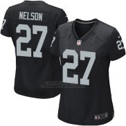 Camiseta Philadelphia Eagles Melson Negro Nike Game NFL Mujer