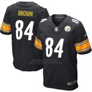 Camiseta Pittsburgh Steelers Brown Negro Nike Elite NFL Hombre