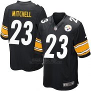 Camiseta Pittsburgh Steelers Mitchell Negro Nike Game NFL Nino