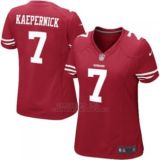 Camiseta San Francisco 49ers Kaepernick Rojo Nike Game NFL Mujer