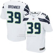 Camiseta Seattle Seahawks Browner Blanco Nike Elite NFL Hombre