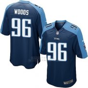 Camiseta Tennessee Titans Woods Azul Oscuro Nike Game NFL Nino