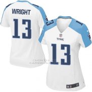 Camiseta Tennessee Titans Wright Blanco Nike Game NFL Mujer