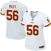 Camiseta Washington Commanders Riley Blanco Nike Game NFL Mujer