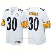 Mens Camiseta NFL Limited Hombre Pittsburgh Steelers 30 James Conner Game Blanco
