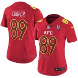 Camiseta AFC Cooper Rojo 2017 Pro Bowl NFL Mujer