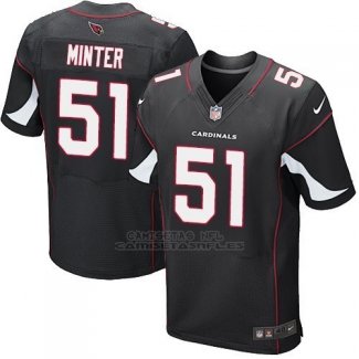 Camiseta Arizona Cardinals Minter Negro Nike Elite NFL Hombre