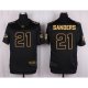Camiseta Atlanta Falcons Sanders Negro Nike Elite Pro Line Gold NFL Hombre