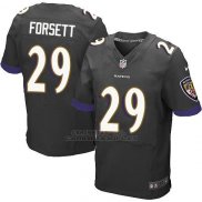 Camiseta Baltimore Ravens Forsett Negro Nike Elite NFL Hombre