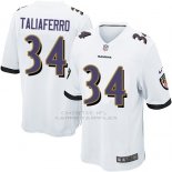 Camiseta Baltimore Ravens Taliaferro Blanco Nike Game NFL Hombre
