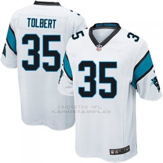 Camiseta Carolina Panthers Tolbert Blanco Nike Game NFL Nino