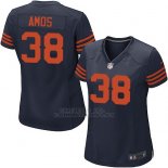 Camiseta Chicago Bears Amos Marron Negro Nike Game NFL Mujer