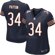 Camiseta Chicago Bears Payton Blanco Negro Nike Game NFL Mujer