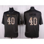 Camiseta Chicago Bears Sayers Apagado Gris Nike Anthracite Salute To Service NFL Hombre