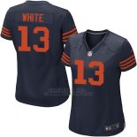 Camiseta Chicago Bears White Marron Negro Nike Game NFL Mujer