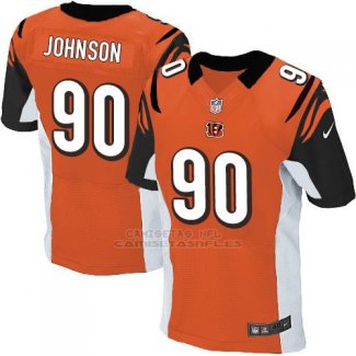 Camiseta Cincinnati Bengals Johnson Naranja Nike Elite NFL Hombre