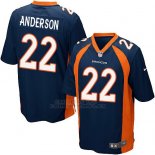 Camiseta Denver Broncos Anderson Azul Oscuro Nike Game NFL Nino