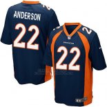 Camiseta Denver Broncos Anderson Azul Oscuro Nike Game NFL Nino