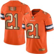 Camiseta Denver Broncos Talib Naranja Nike Gold Legend NFL Hombre