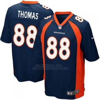 Camiseta Denver Broncos Thomas Azul Oscuro Nike Game NFL Hombre