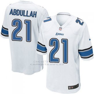 Camiseta Detroit Lions Abdullah Blanco Nike Game NFL Nino