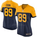 Camiseta Green Bay Packers Cook Negro Amarillo Nike Game NFL Mujer