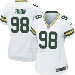 Camiseta Green Bay Packers Guion Blanco Nike Game NFL Mujer
