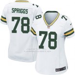 Camiseta Green Bay Packers Spriggs Blanco Nike Game NFL Mujer