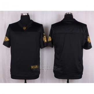Camiseta Kansas City Chiefs Negro Nike Elite Pro Line Gold NFL Hombre