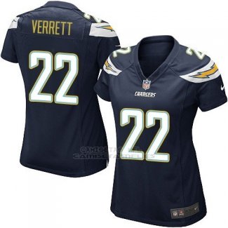 Camiseta Los Angeles Chargers Verrett Negro Nike Game NFL Mujer