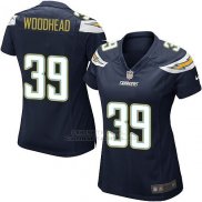 Camiseta Los Angeles Chargers Woodhead Negro Nike Game NFL Mujer