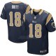 Camiseta Los Angeles Rams Britt Profundo Azul Nike Elite NFL Hombre