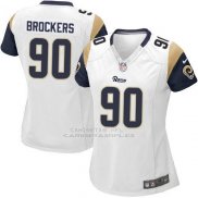 Camiseta Los Angeles Rams Brockers Blanco Nike Game NFL Mujer