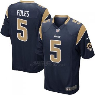 Camiseta Los Angeles Rams Foles Negro Nike Game NFL Nino