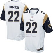 Camiseta Los Angeles Rams Johnson Blanco Nike Game NFL Hombre