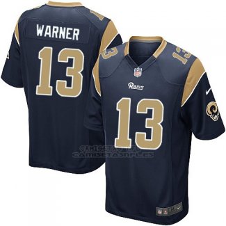 Camiseta Los Angeles Rams Warner Negro Nike Game NFL Nino