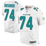 Camiseta Miami Dolphins Bushrod Blanco Nike Elite NFL Hombre